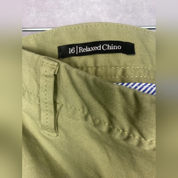 Talbots Relaxed Chino Pants  Women's Size 16  Green  Mid-Rise - Picture 5 of 9